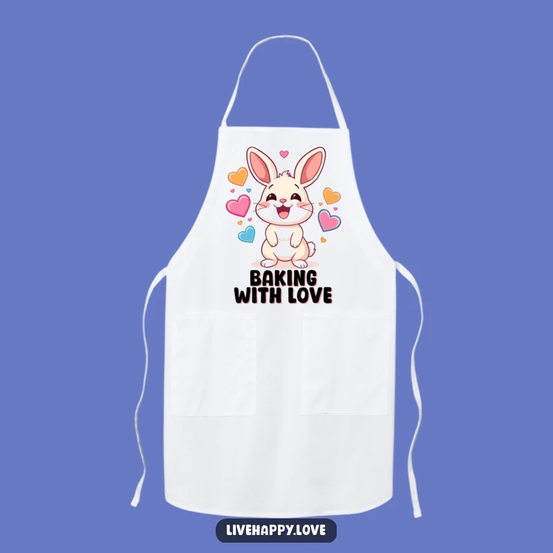 Funny Rabbit Apron: Heart Juggling Fun in the Kitchen, Practical Funny Gift