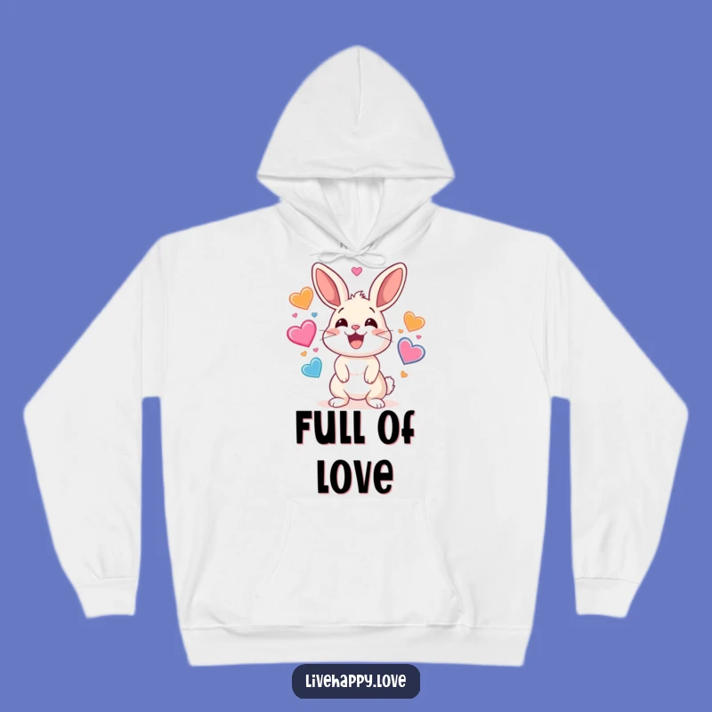 Funny Rabbit Hoodie: Cozy Heart Juggling Fun, Ideal Funny Gift