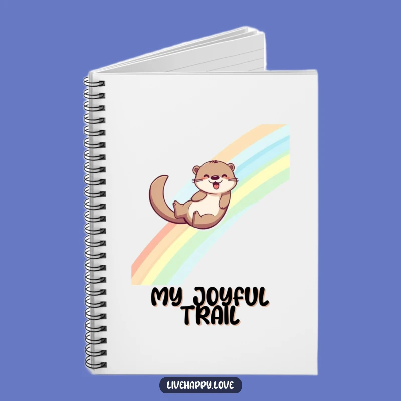 Funny Otter Notebook: Sliding Through Ideas, Perfect Funny Gift
