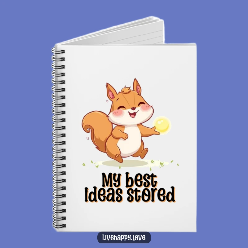 Funny Squirrel Light Chase Notebook - Capture Your Pursuits, Unique Gift